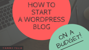 How to Start A WordPress Blog on a budget